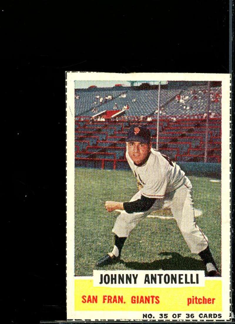Johnny Antonelli Card 1960 Bazooka Panels #35.  Image 1