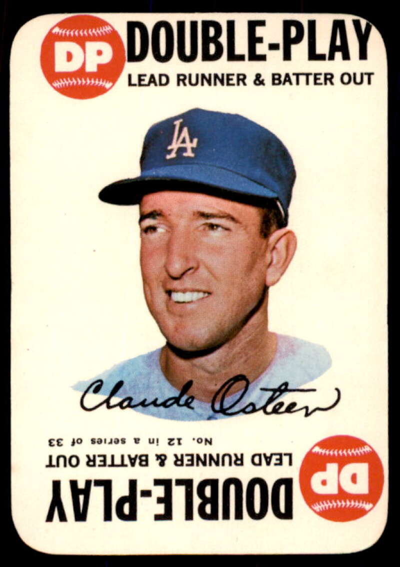Claude Osteen Card 1968 Topps Game #12  Image 1
