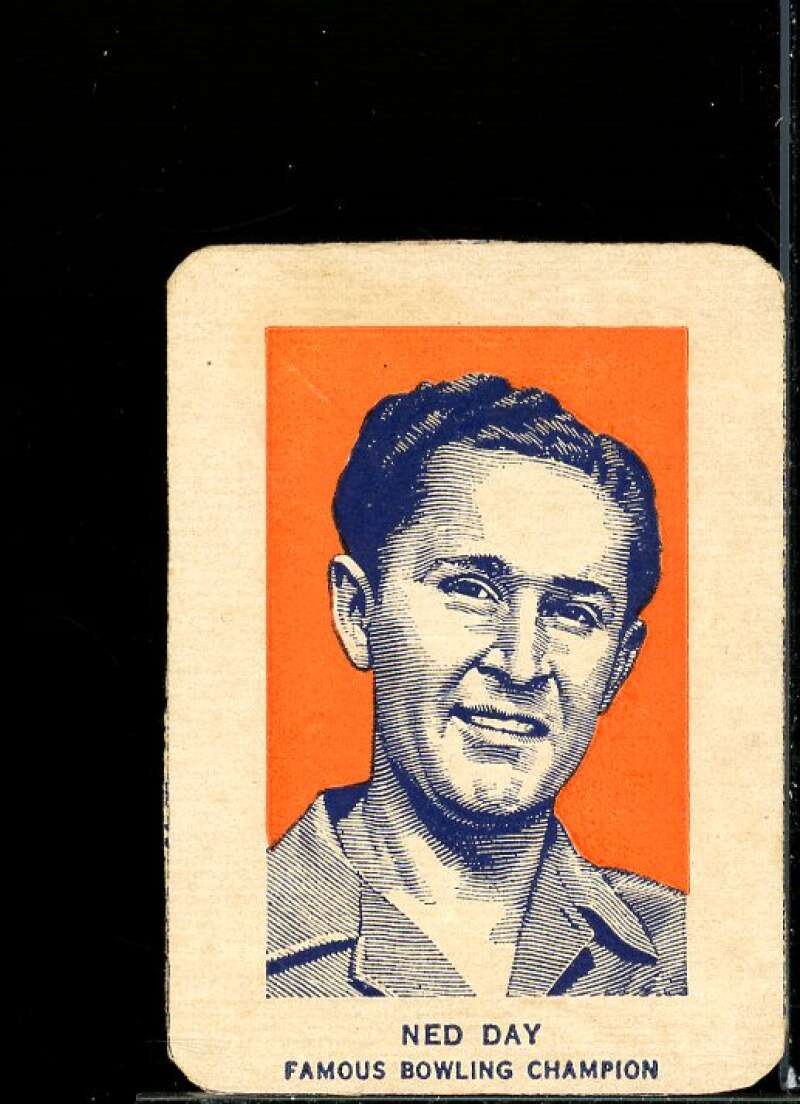 Ned Day Bowling/Portrait Card 1952 Wheaties #OT5B  Image 1