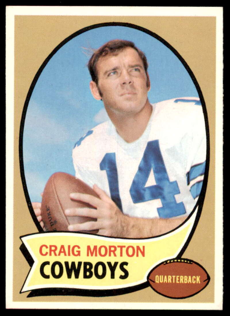 Craig Morton Card 1970 Topps #139  Image 1