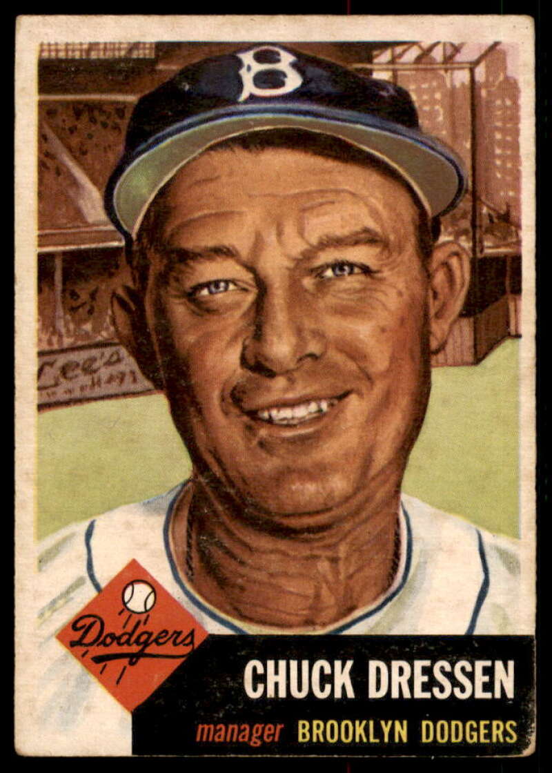 Chuck Dressen MG DP Card 1953 Topps #50  Image 1