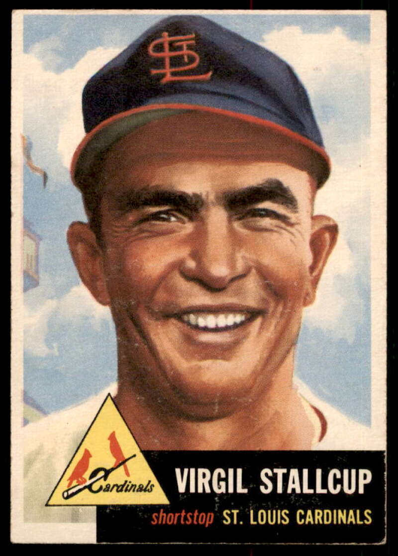 Virgil Stallcup Card 1953 Topps #180  Image 1