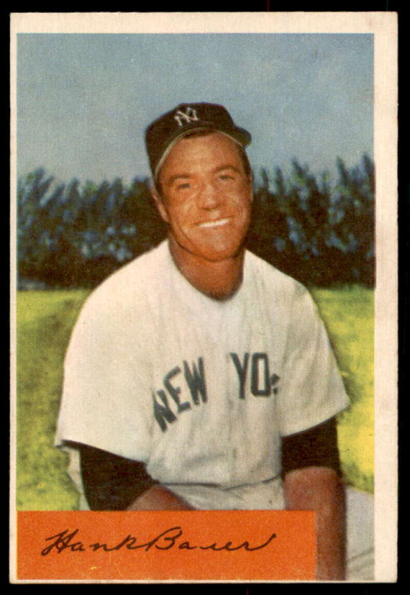 Hank Bauer Card 1954 Bowman #129  Image 1