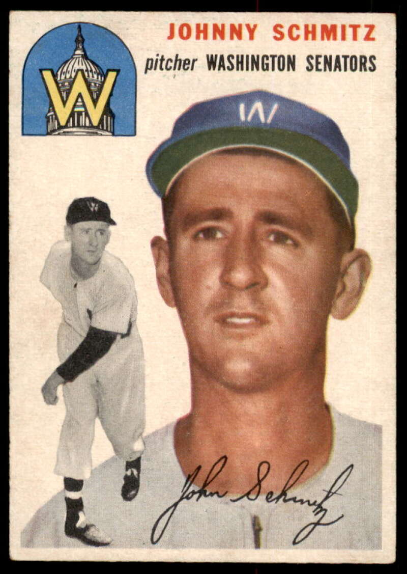 Johnny Schmitz Card 1954 Topps #33  Image 1