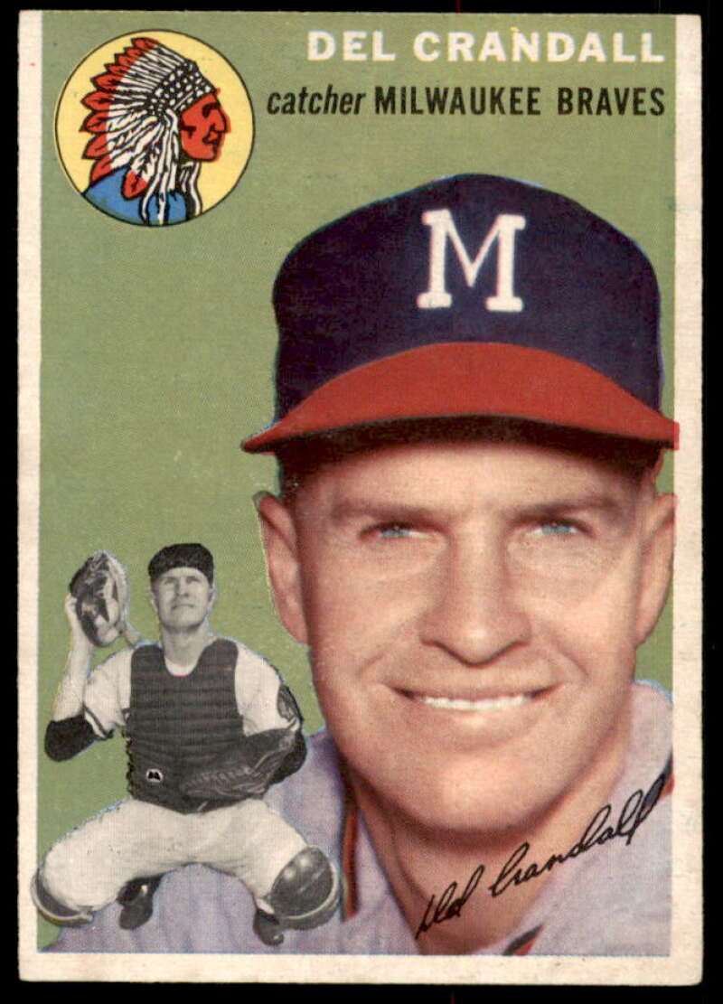 Del Crandall Card 1954 Topps #12  Image 1