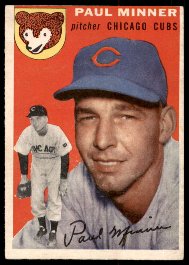 Paul Minner Card 1954 Topps #28  Image 1