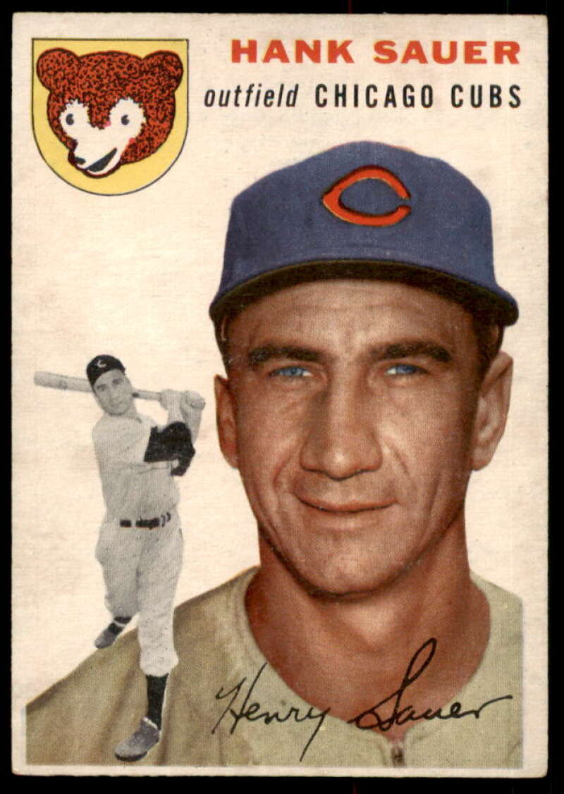 Hank Sauer Card 1954 Topps #4  Image 1
