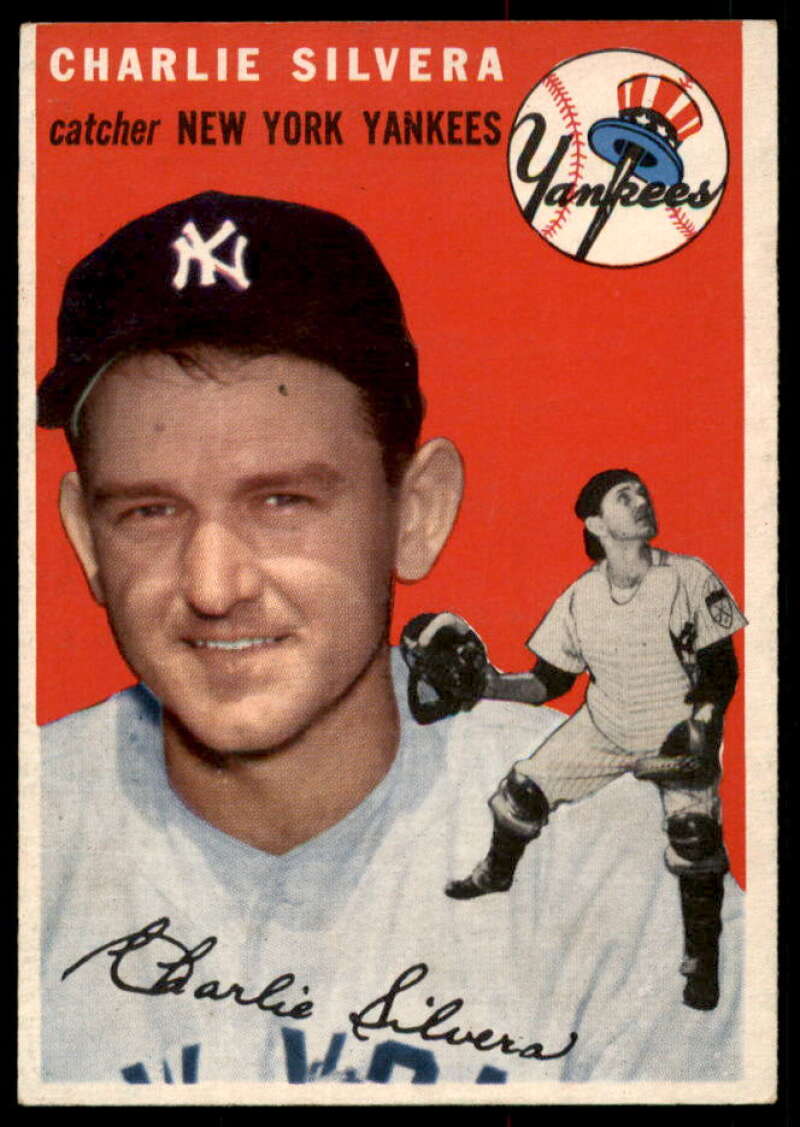 Charlie Silvera Card 1954 Topps #96  Image 1
