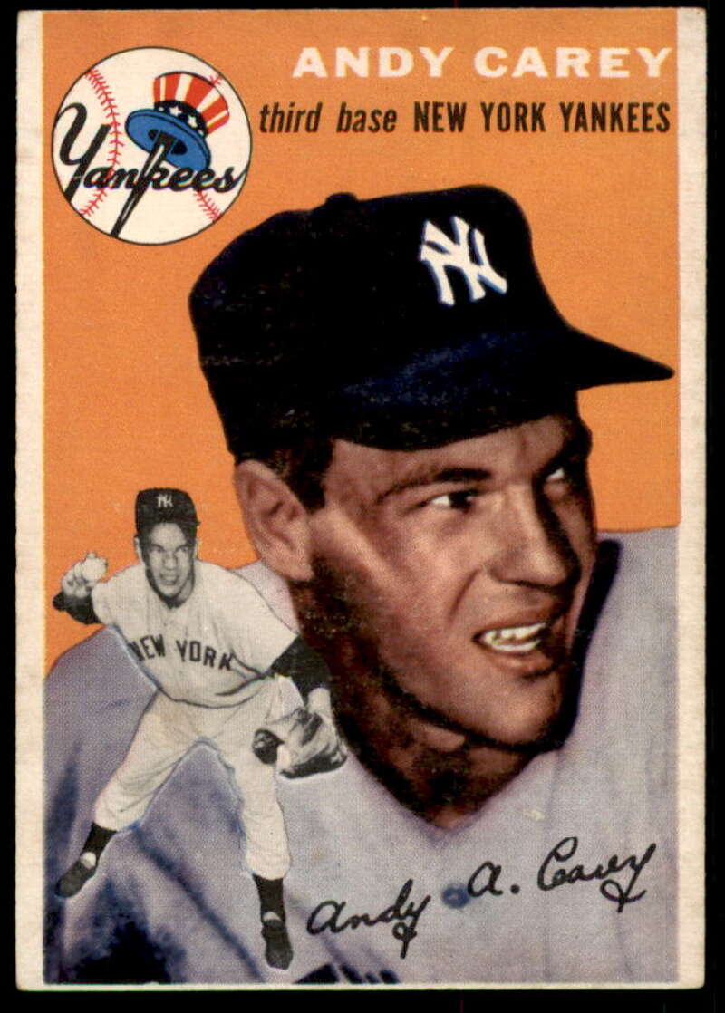 Andy Carey Card 1954 Topps #105  Image 1