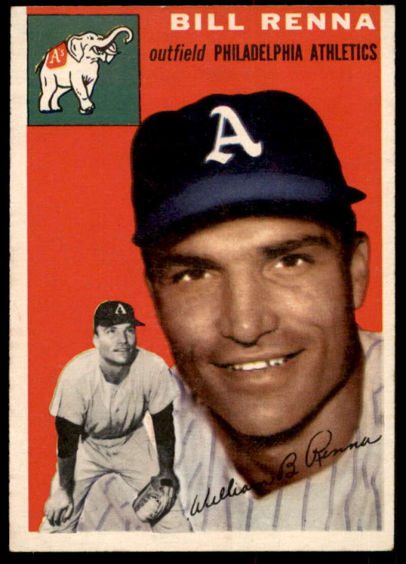 Bill Renna Rookie Card 1954 Topps #112  Image 1