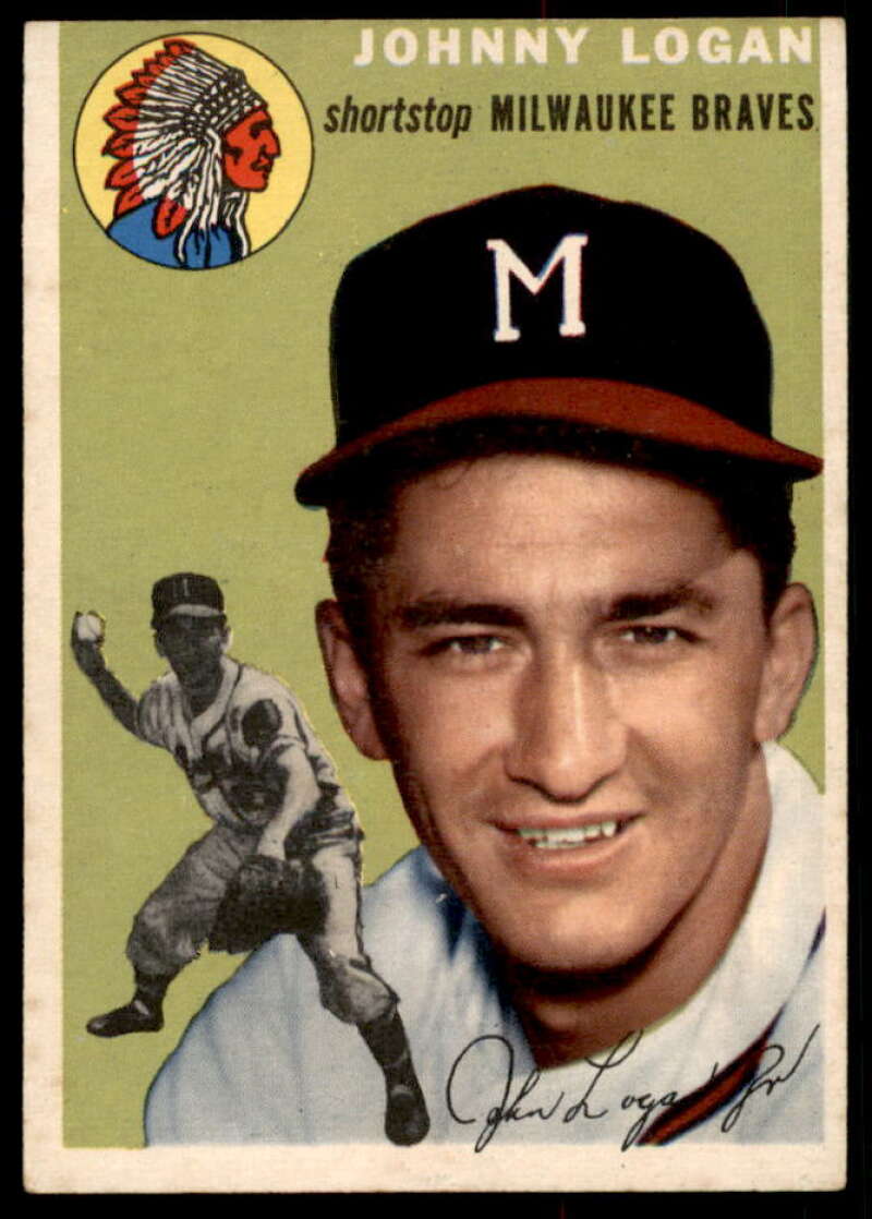 Johnny Logan Card 1954 Topps #122  Image 1