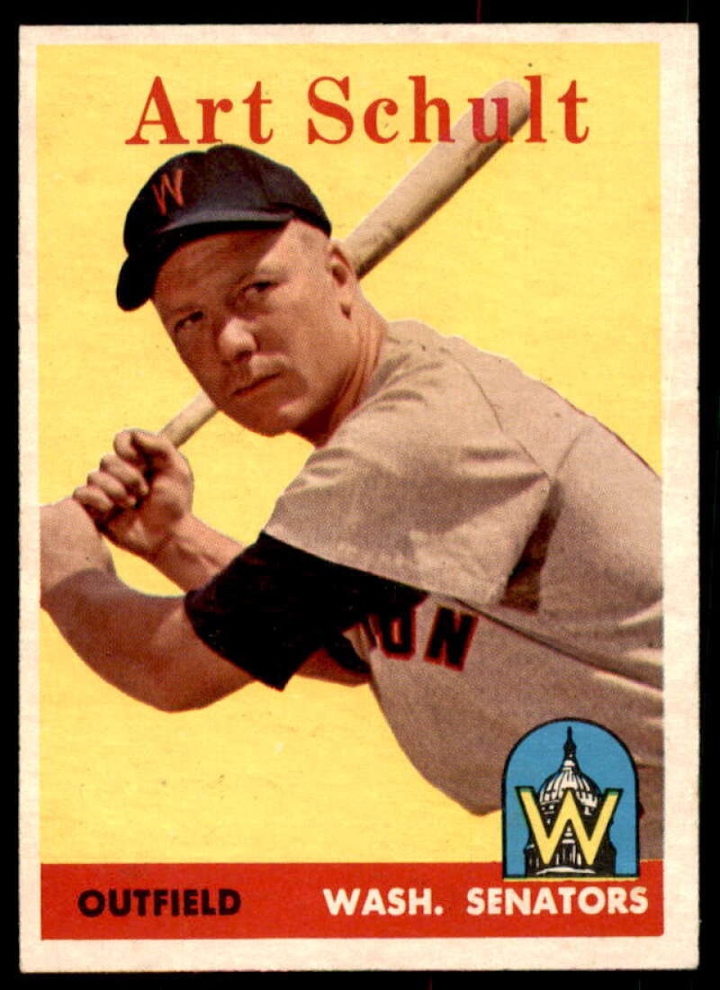 Art Schult Card 1958 Topps #58A  Image 1
