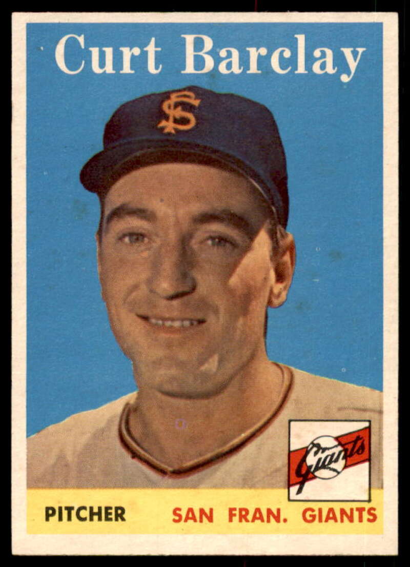 Curt Barclay Card 1958 Topps #21  Image 1