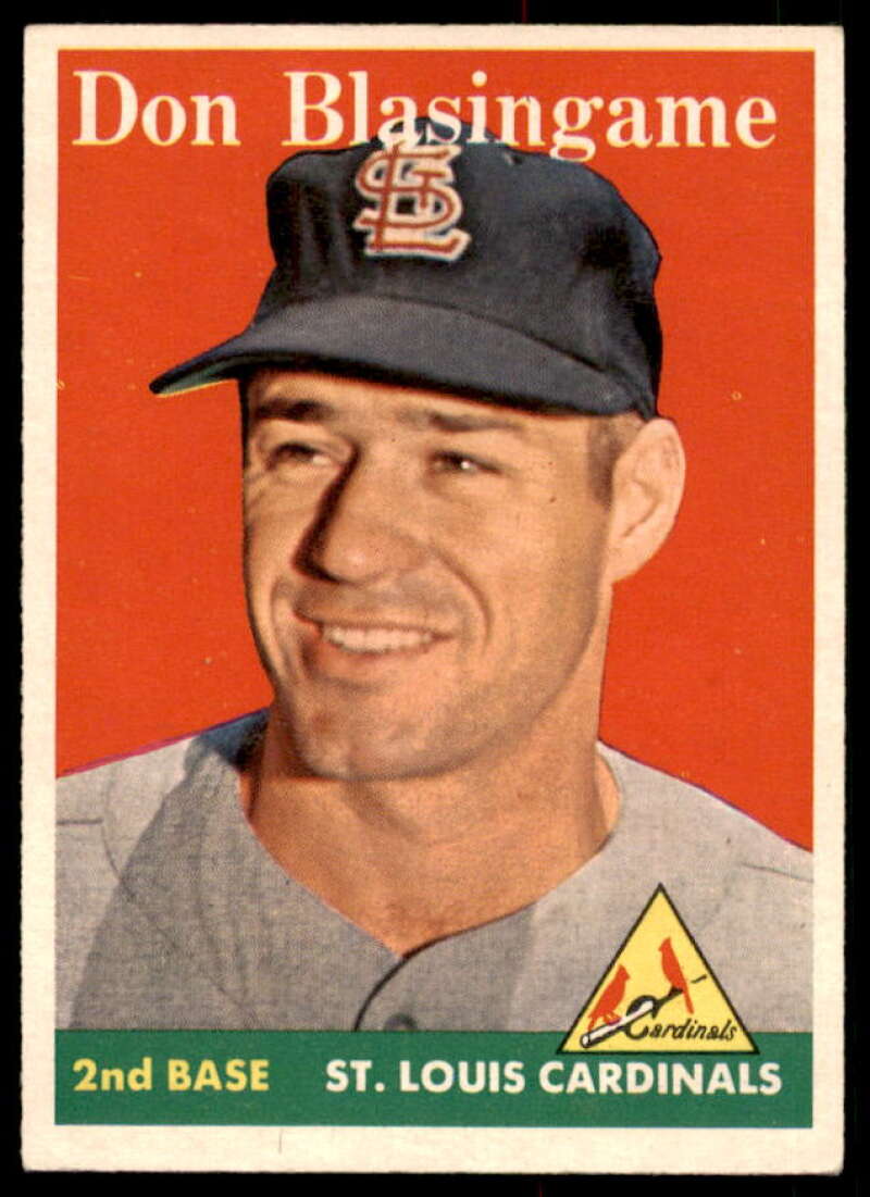 Don Blasingame Card 1958 Topps #199  Image 1