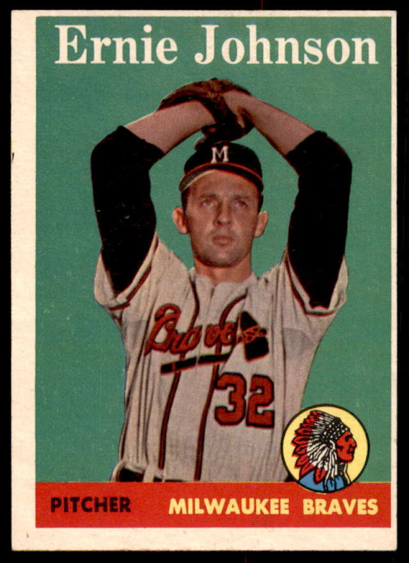 Ernie Johnson Card 1958 Topps #78A  Image 1