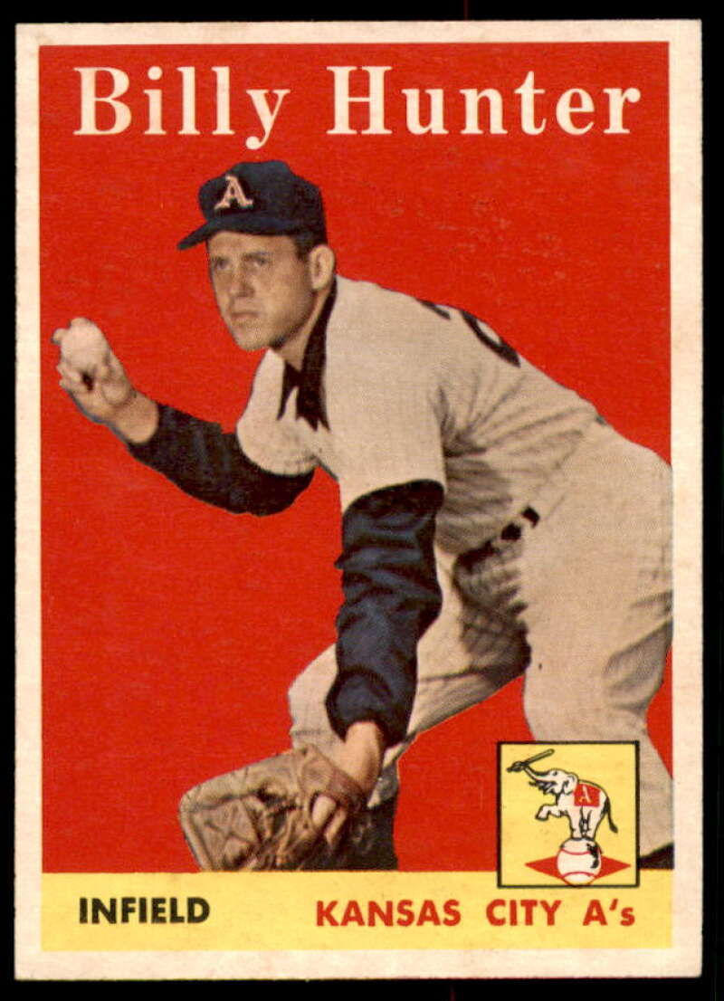 Billy Hunter Card 1958 Topps #98A  Image 1