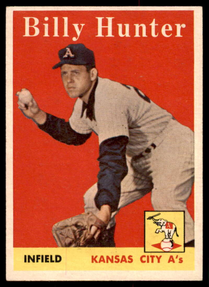 Billy Hunter Card 1958 Topps #98A  Image 1