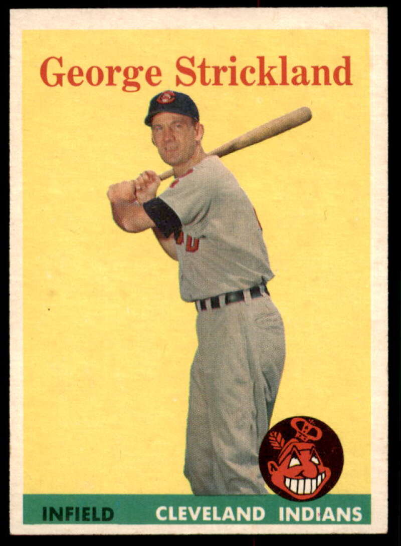 George Strickland Card 1958 Topps #102  Image 1