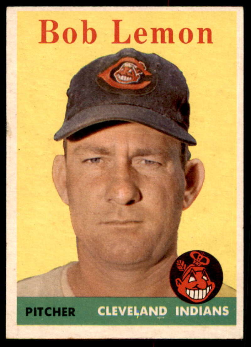 Bob Lemon Card 1958 Topps #2A  Image 1