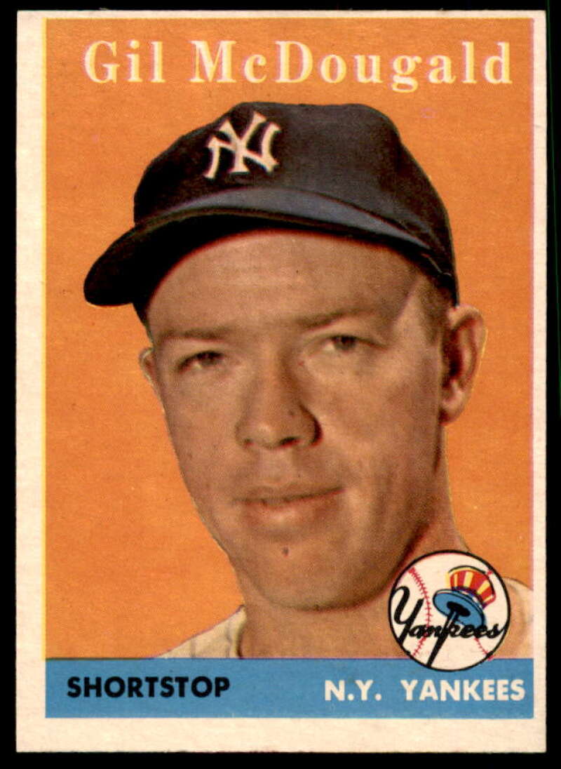 Gil McDougald Card 1958 Topps #20A  Image 1