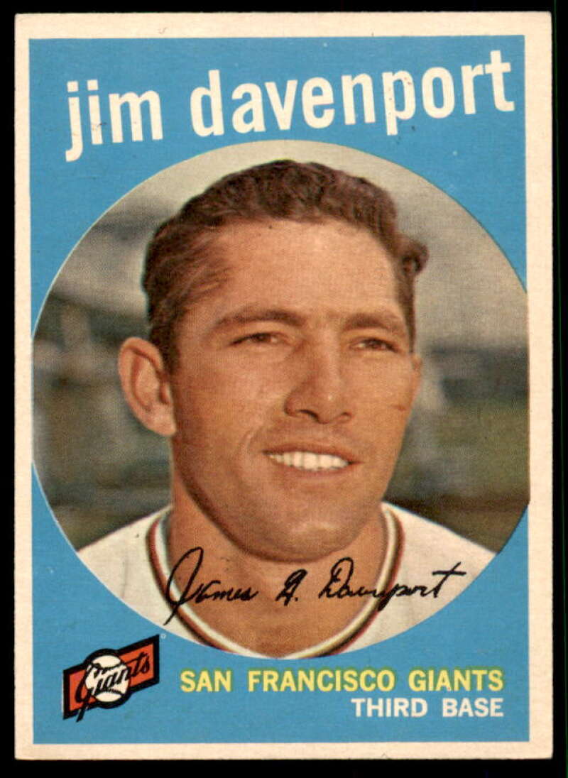 Jim Davenport Card 1959 Topps #198  Image 1