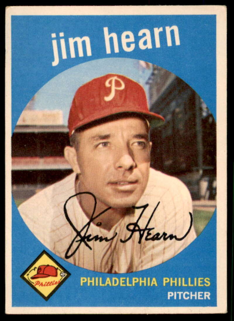 Jim Hearn Card 1959 Topps #63  Image 1