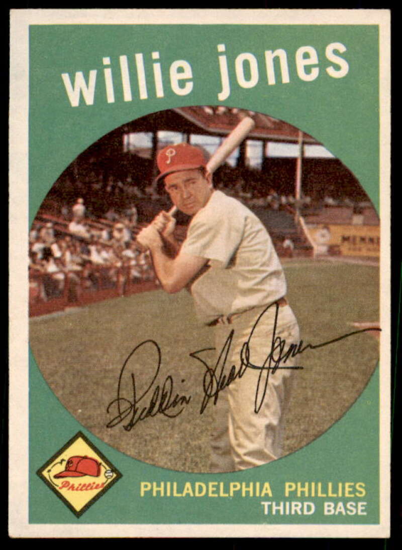 Willie Jones Card 1959 Topps #208  Image 1