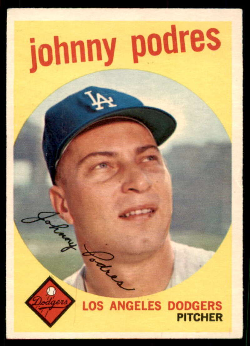 Johnny Podres Card 1959 Topps #495  Image 1