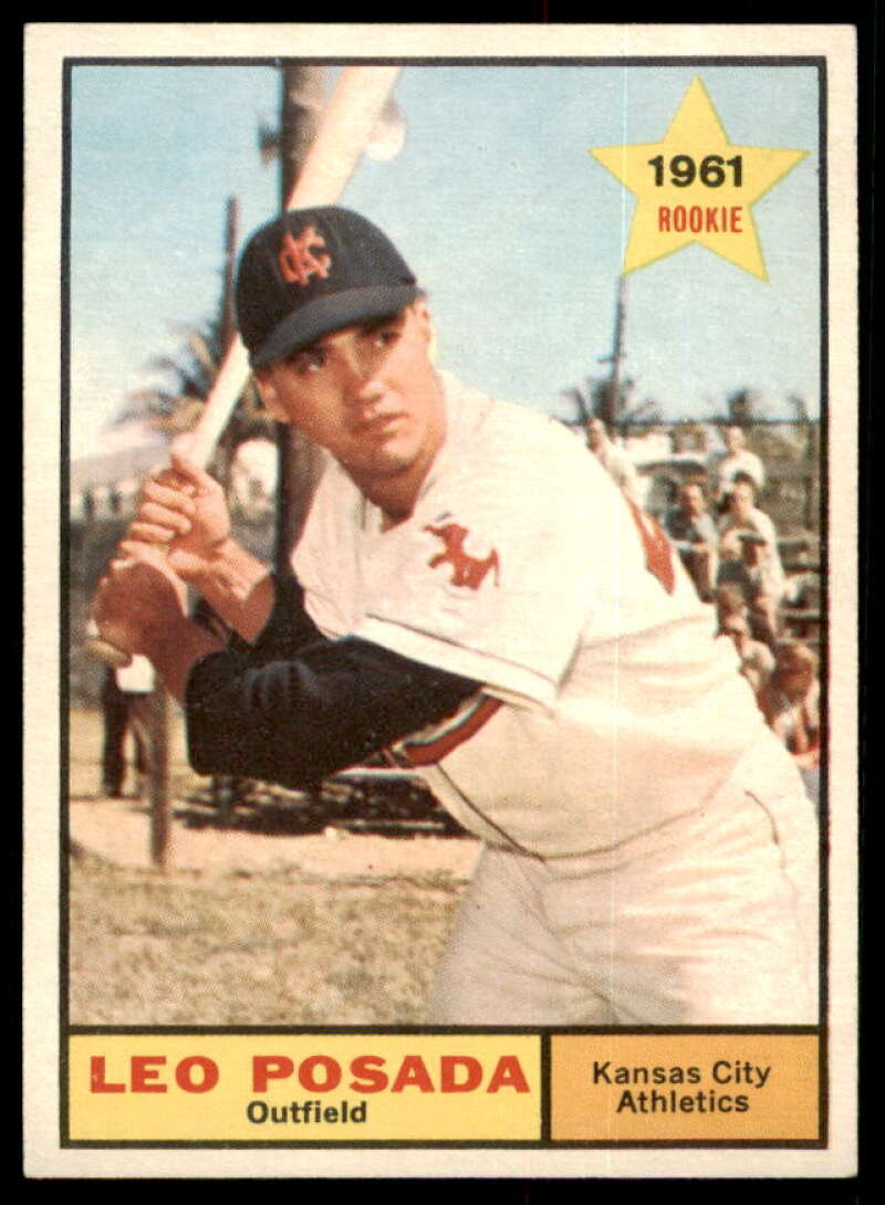 Leo Posada Rookie Card 1961 Topps #39  Image 1
