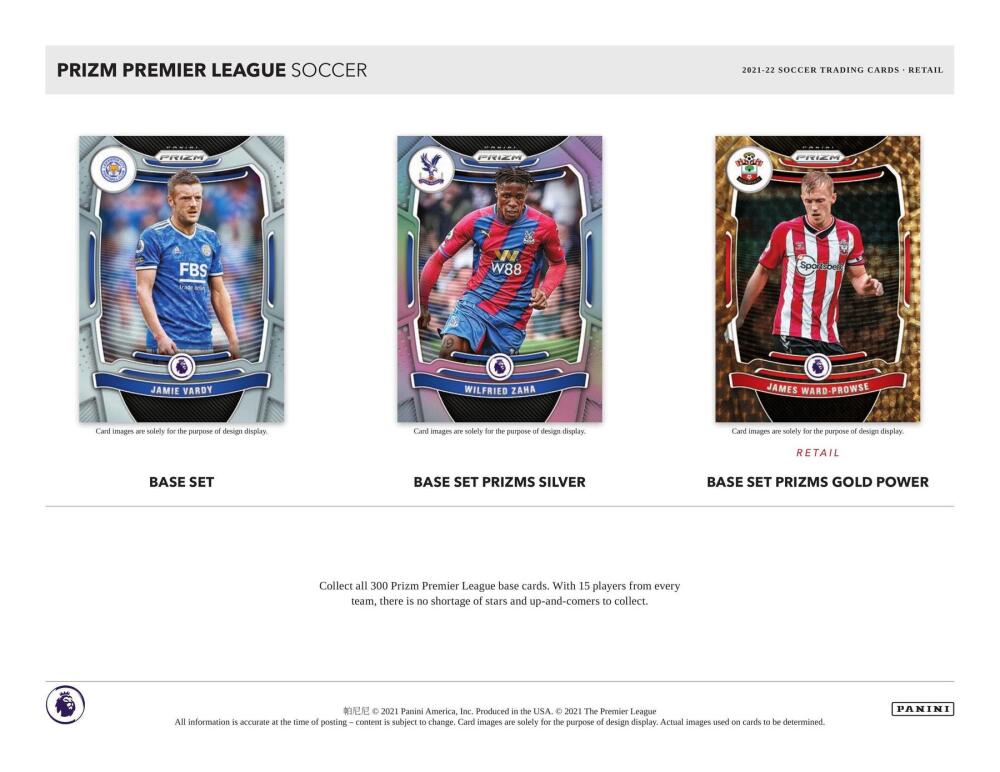 2021-22 Panini Prizm Premier League EPL Soccer Retail 24-Pack Box Image 3