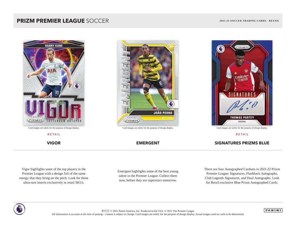 2021-22 Panini Prizm Premier League EPL Soccer Retail 24-Pack Box Image 4