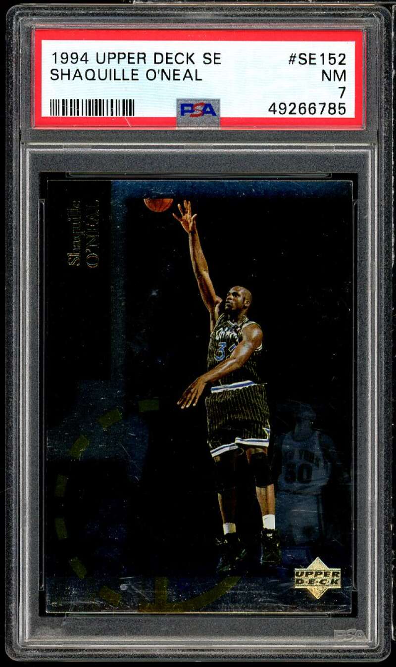 Shaquille O'Neal Card 1994-95 Upper Deck SE #SE152 PSA 7 Image 1