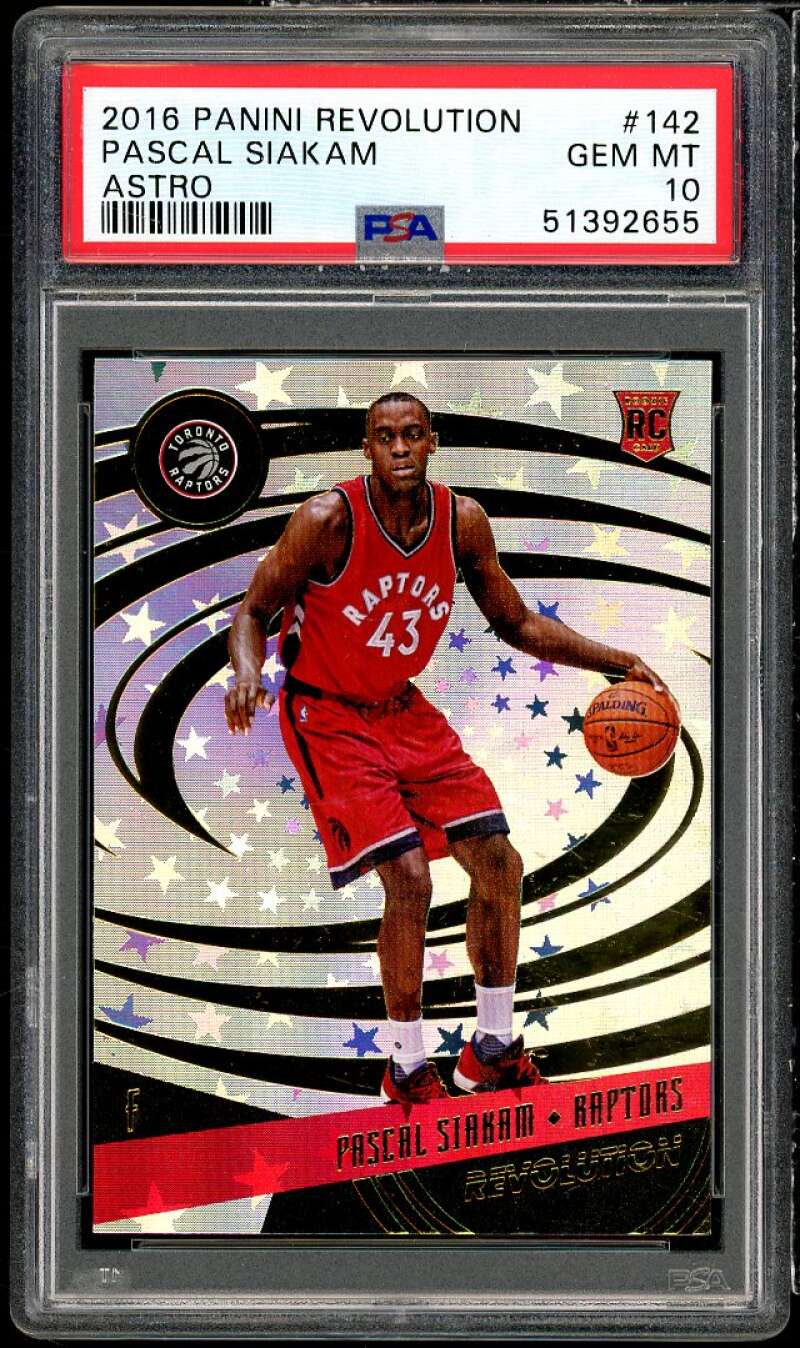 Pascal Siakam Rookie Card 2016-17 Panini Revolution Astro #142 PSA 9 Image 1