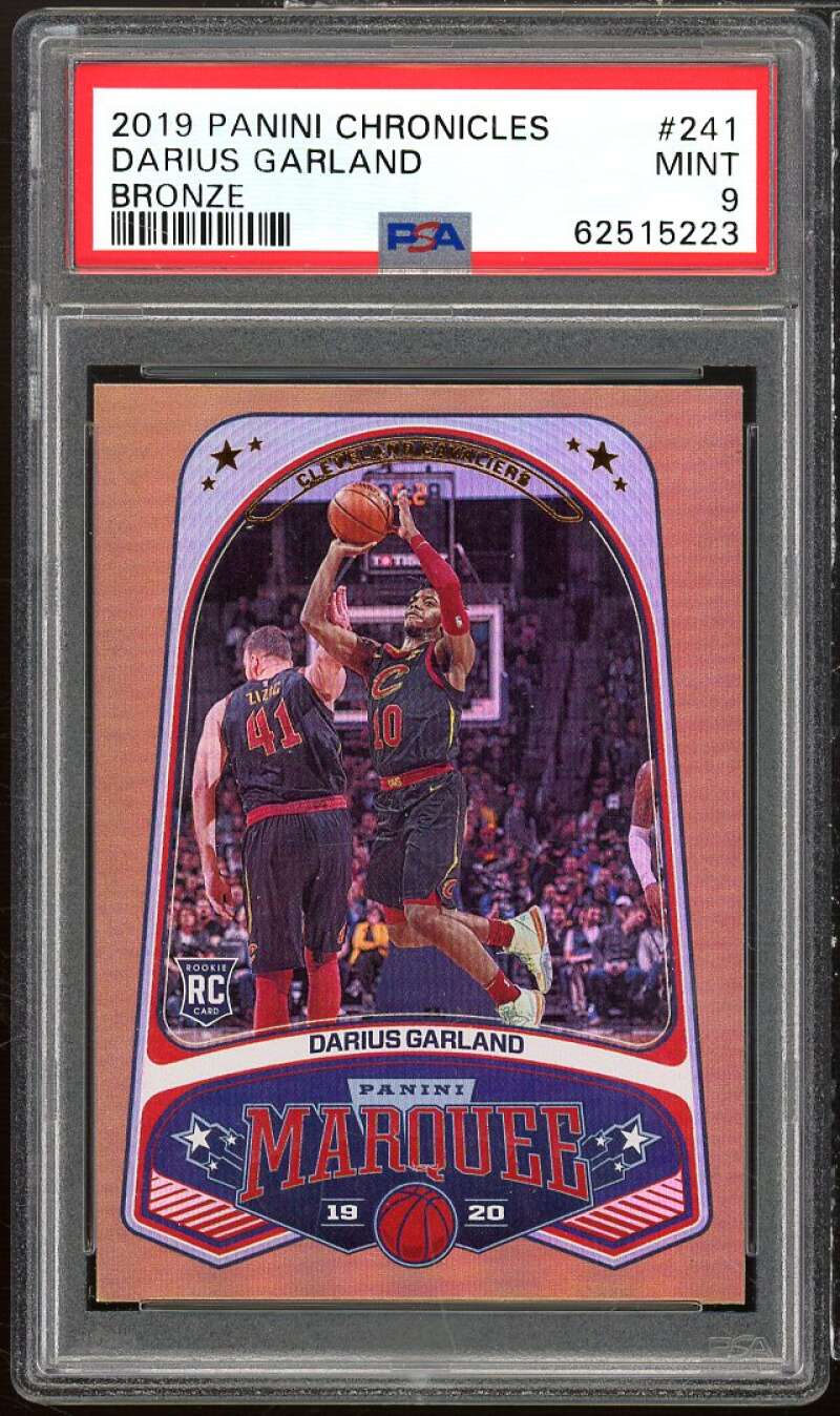 Darius Garland Rookie Card 2019-20 Panini Chronicles Bronze #241 PSA 9 Image 1