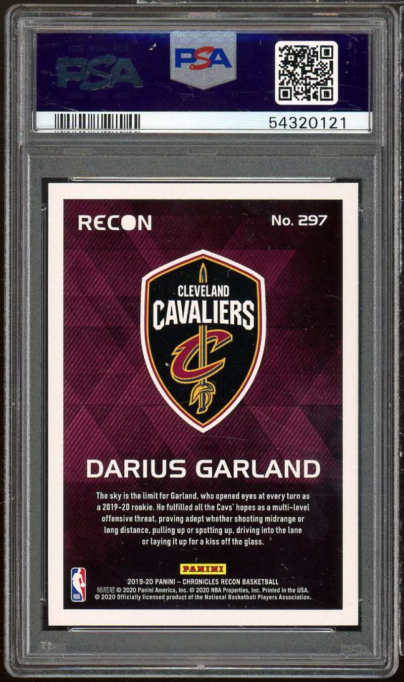 Darius Garland Rookie Card 2019-20 Panini Chronicles Green #297 PSA 10 Image 2