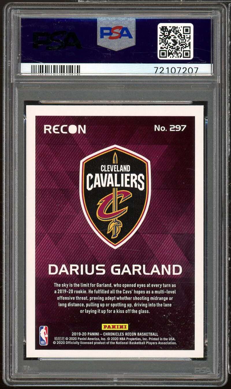 Darius Garland Rookie Card 2019-20 Panini Chronicles #297 Pink PSA 10 Image 2