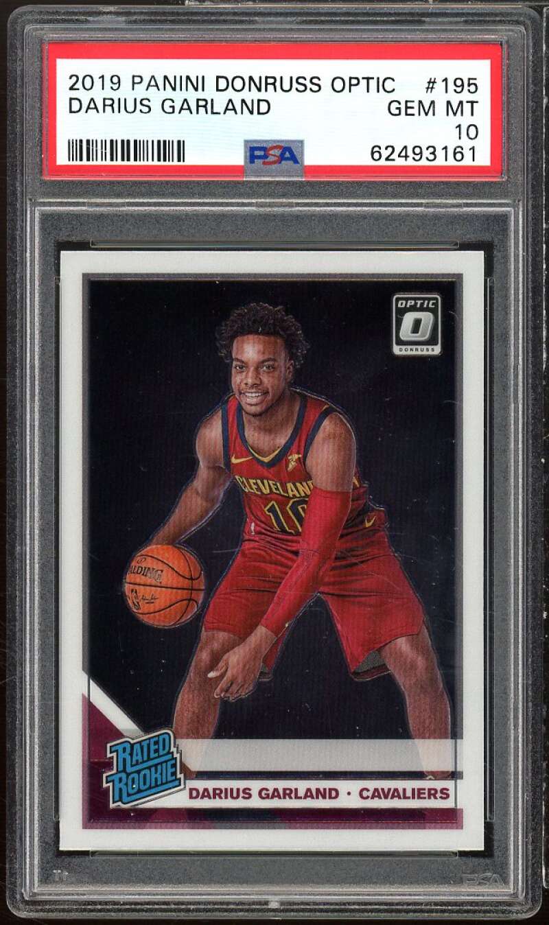 Darius Garland Rookie Card 2019-20 Panini Donruss Optic #195 PSA 10 Image 1