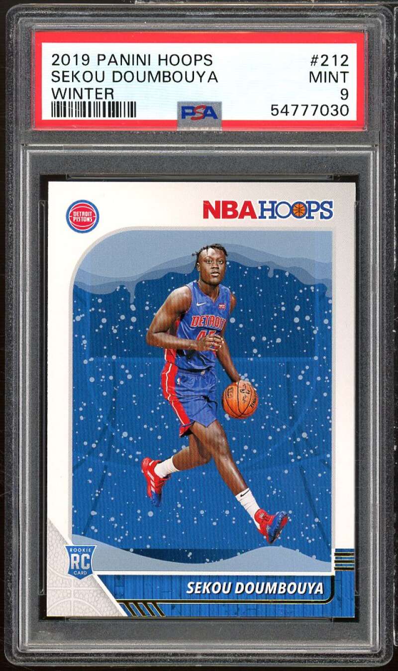 Sekou Doumbouya Rookie Card 2019-20 Panini Hoops Winter #212 PSA 9 Image 1