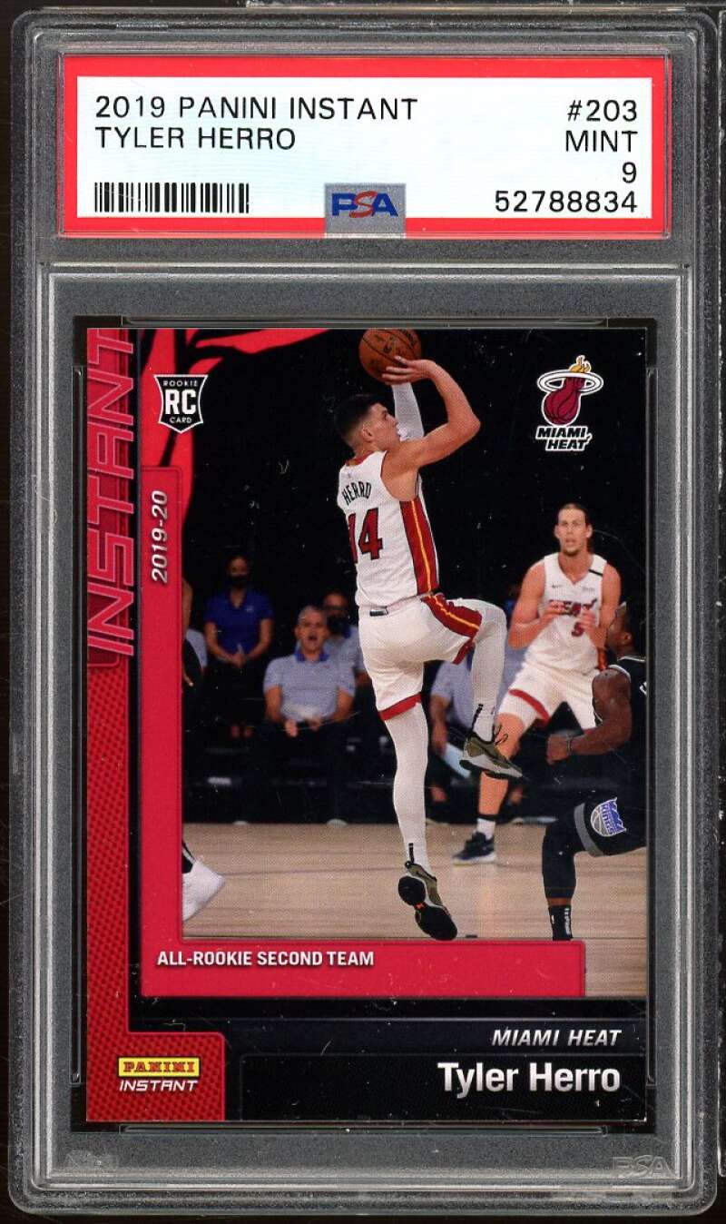 Tyler Herro Rookie Card 2019-20 Panini Instant #203 PSA 9 Image 1