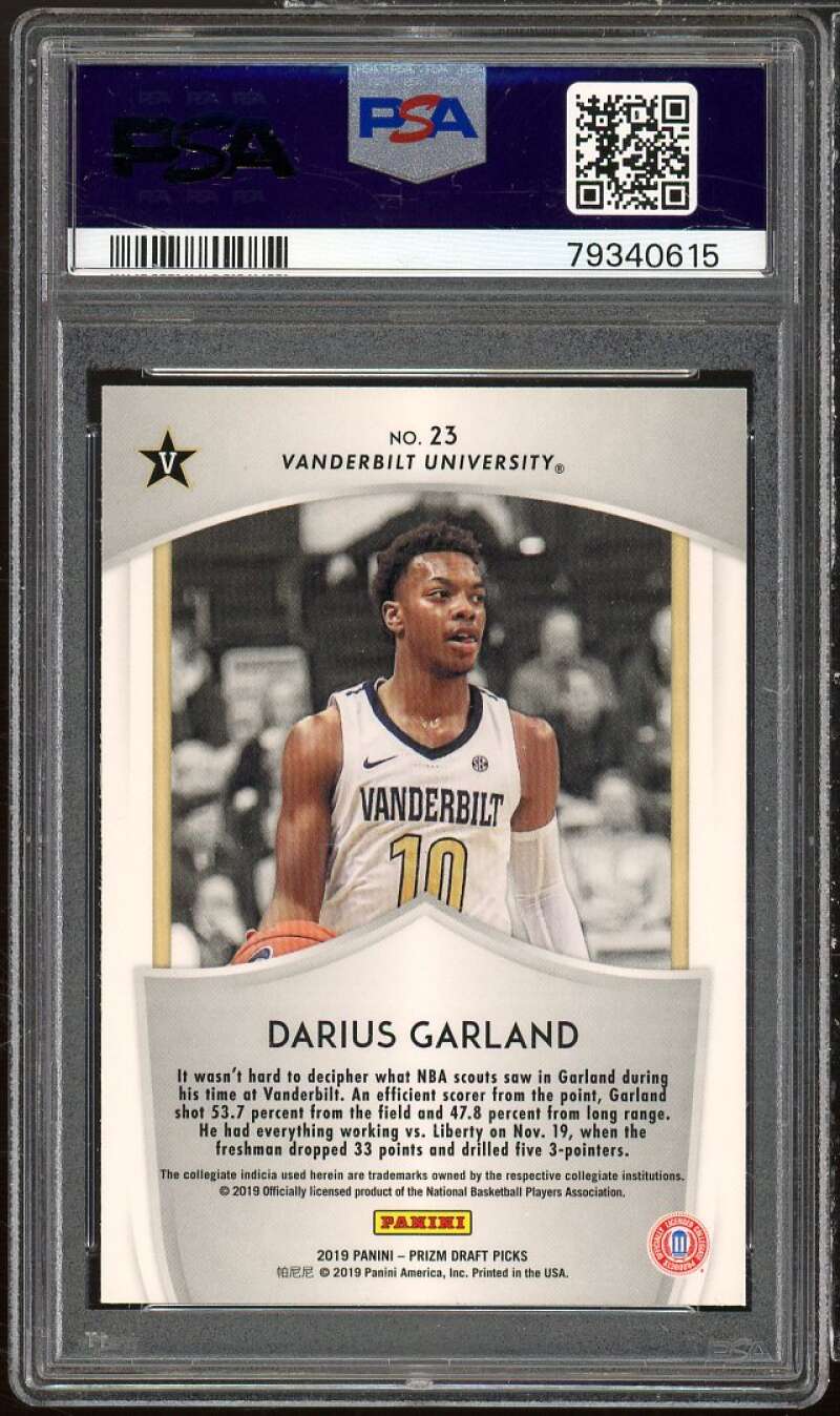 Darius Garland Rookie Card 2019-20 Panini Prizm DP #23 PSA 10 Image 2