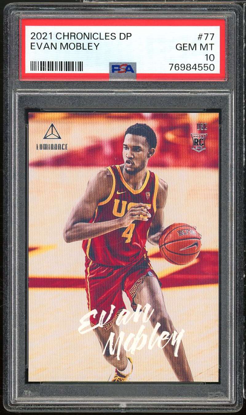 Evan Mobley Rookie Card 2021-22 Chronicles DP #77 PSA 10 Image 1