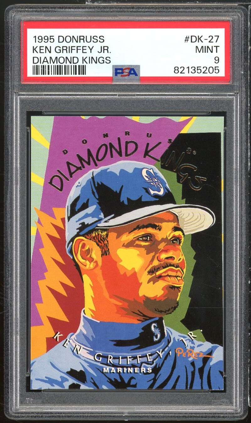 Ken Griffey Jr. Card 1995 Donruss Diamond Kings #DK-27 PSA 9 Image 1