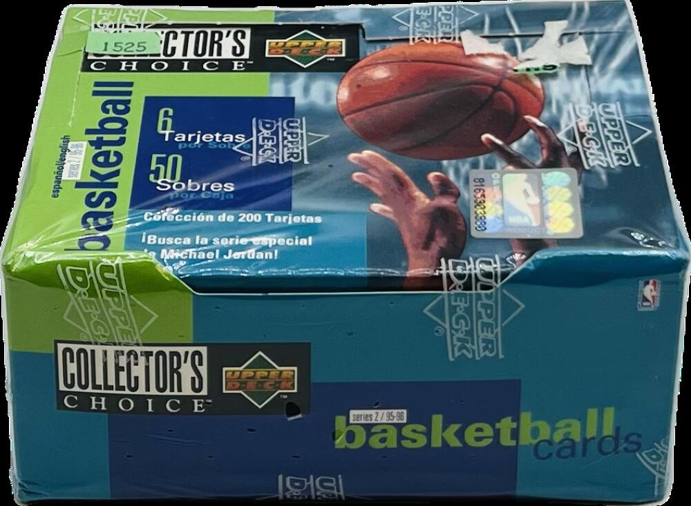 1995-96 UD Collector's Choice Spanish/English Series 2 Basketball Box Image 1