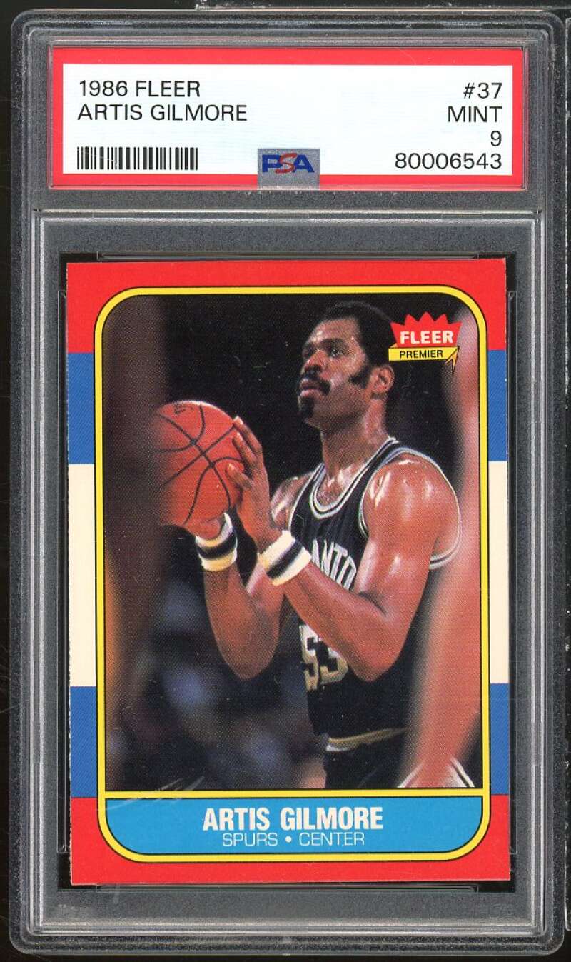 Artis Gilmore Card 1986-87 Fleer #37 PSA 9 Image 1