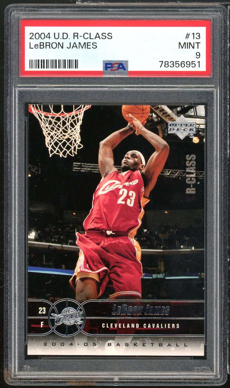 LeBron James Card 2004-05 Upper Deck R-Class #13 PSA 9 Image 1