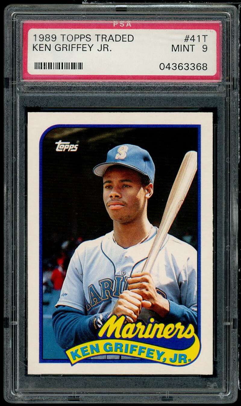 Ken Griffey Jr. Rookie Card 1989 Topps Traded #41T PSA 9 (holder not perfect) Image 1