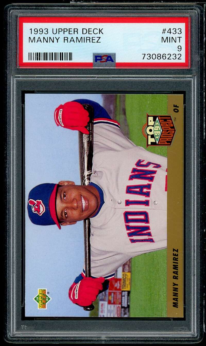 Manny Ramirez Rookie Card 1993 Upper Deck #433 PSA 9 Image 1