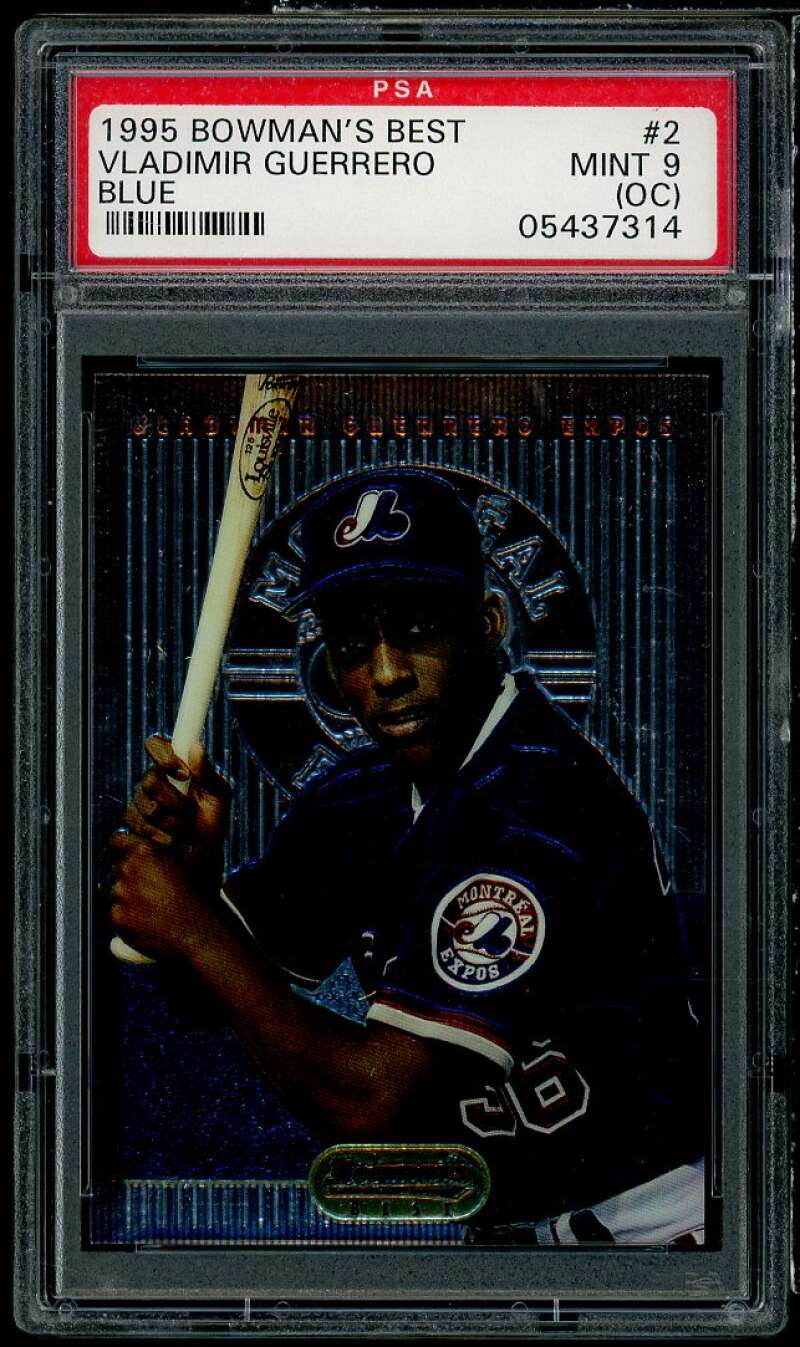 Vladimir Guerrero Rookie Card 1995 Bowman's Best #2 PSA 9 oc Image 1