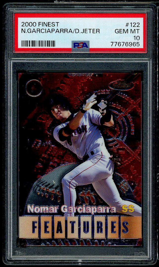 Nomar Garciaparra/Derek Jeter Card 2000 Finest #122 PSA 10 Image 1