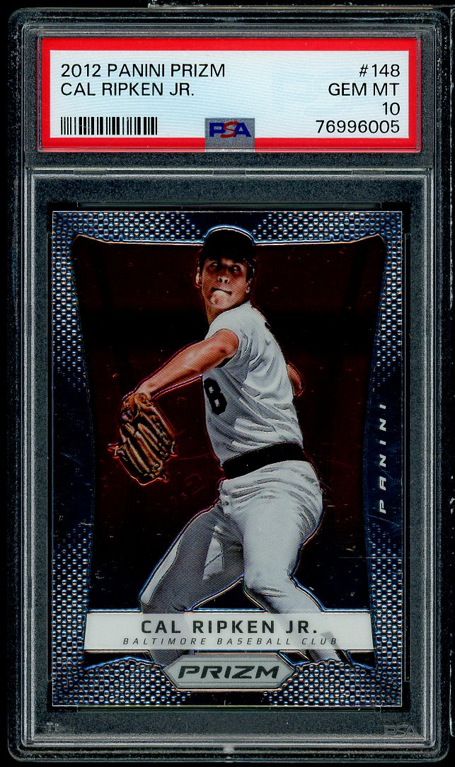 Cal Ripken Jr. Card 2012 Panini Prizm #148 PSA 10 Image 1